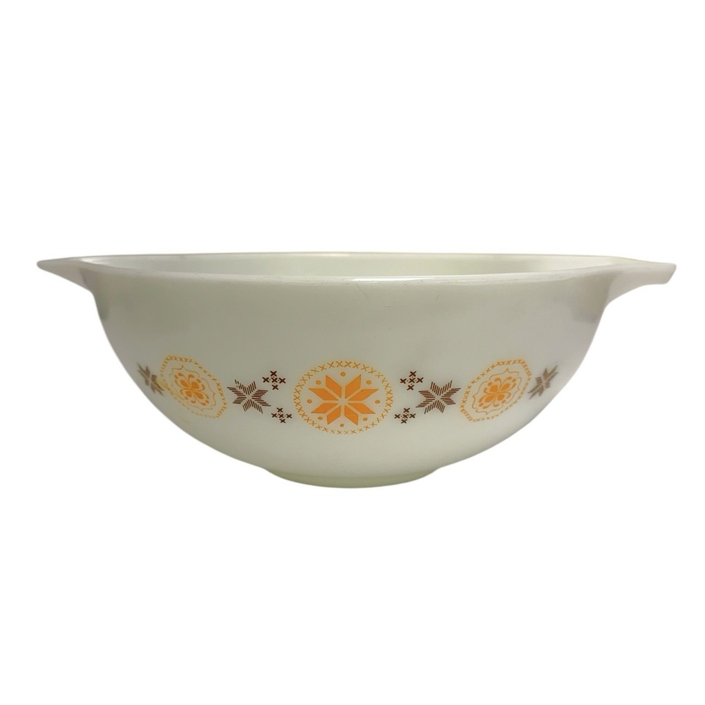 Vintage 1960s Pyrex Town & Country #444 Cinderella Mixing Bowl 4 Quart MCM